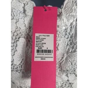 Lilly Pulitzer Reeve Shift Dress NWT Papillion Lace in Resort White Size 8